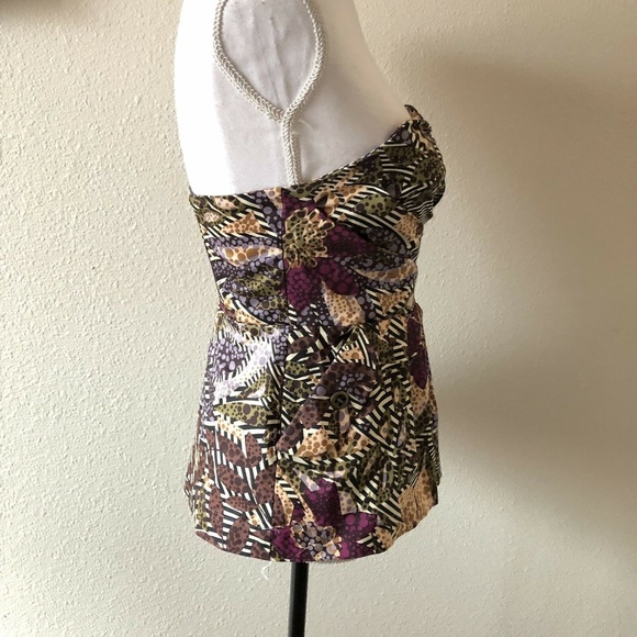 Fei Anthropologie Pesisir Batik Pleated Peplum Top - Picture 4 of 7